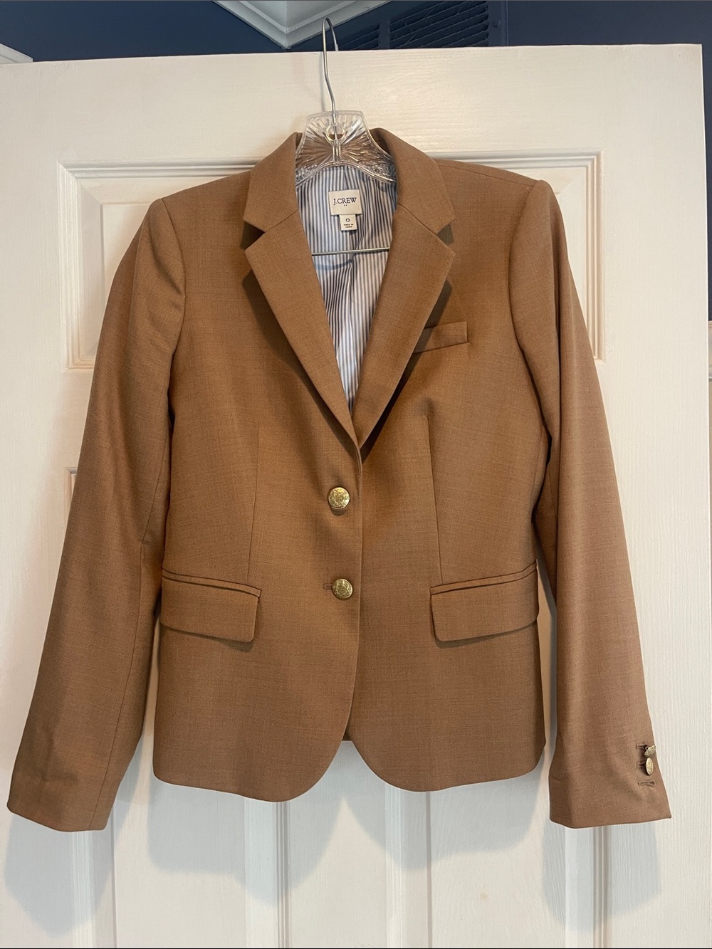 J. Crew Women's Camel Brown Tailored Blazer